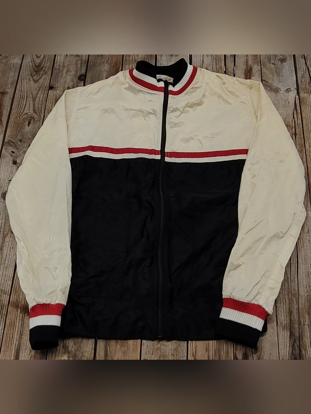Vintage 80's Uniroyal Niagara satin windbreaker jacket  made in USA